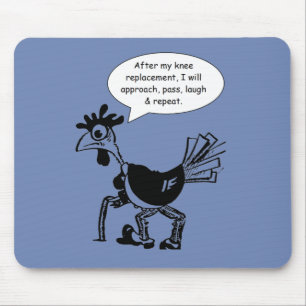 Mousepad Cirurgia do joelho posto - Tão Divertida