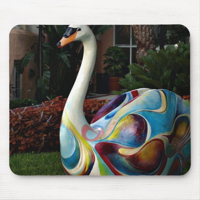 Mousepad Cisne Colorido (Frente)