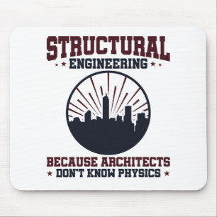 Mousepad Citação da Física Engraçada do Engenheiro Estr