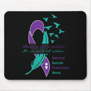 Mousepad Citação da Semana Nacional de Prevenção do Suicídi