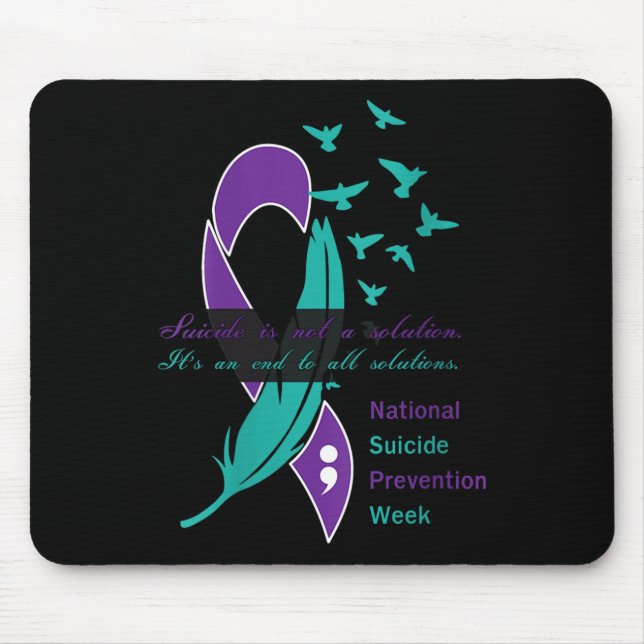 Mousepad Citação da Semana Nacional de Prevenção do Suicídi (Frente)