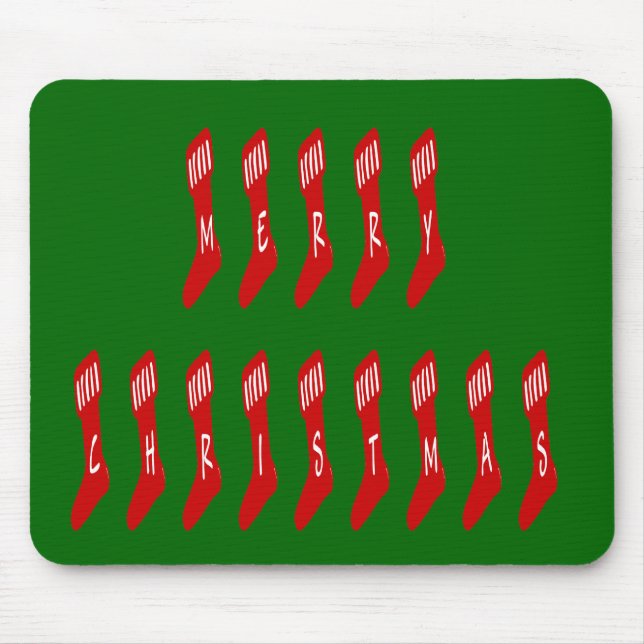 Mousepad Citação da Tipografia de Feliz Natal (Frente)