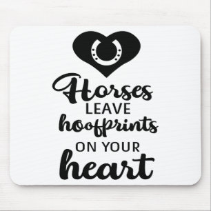 Mousepad Citação de Amante de Cavalo Fofo Equestre Cavalos