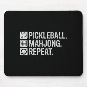 Mousepad Citação de amante de jogo engraçado repetição de p