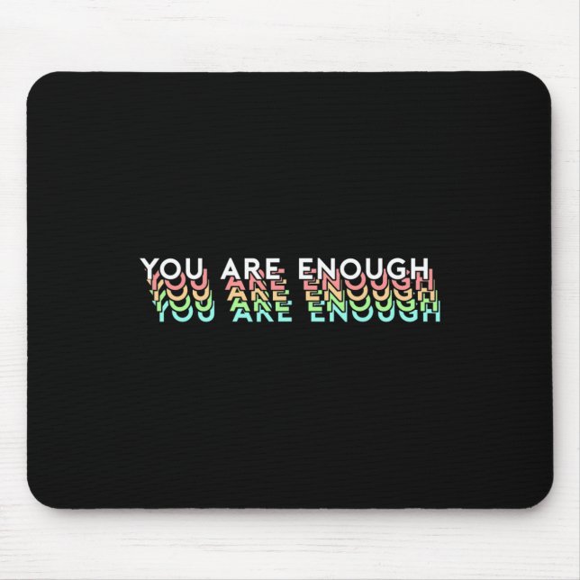 Mousepad Citação de Apoio à Conscientização da Saúde Mental (Frente)