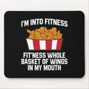 Mousepad Citação de Asas de Frango Asa Quente Comida Rápida