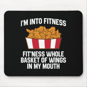 Mousepad Citação de Asas de Frango Asa Quente Comida Rápida
