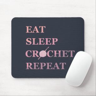 Mousepad Citação de crochê engraçada