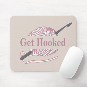 Mousepad Citação de crochê engraçada