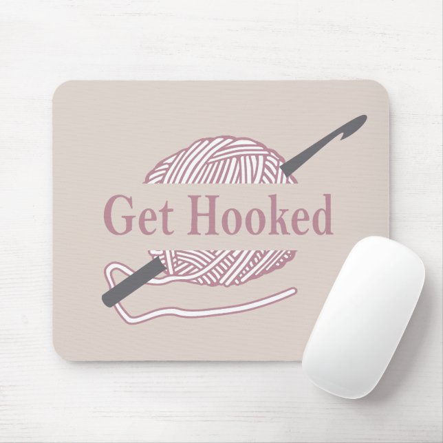 Mousepad Citação de crochê engraçada (Com mouse)