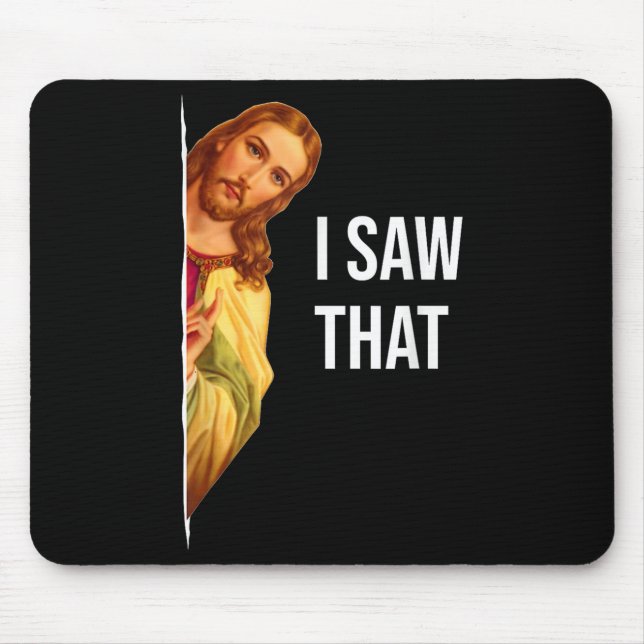 Mousepad Citação de Jesus Engraçado - Mens &amp; Womens Cli (Frente)