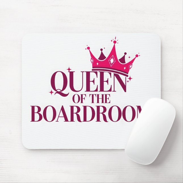 Mousepad Citação de Líder Feminina Empoderadora Mesa Rosa (Com mouse)