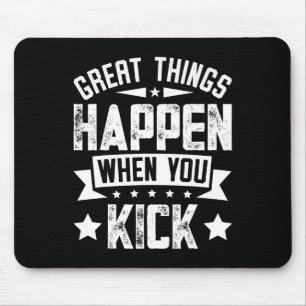 Mousepad Citação de meme de Kickboxing