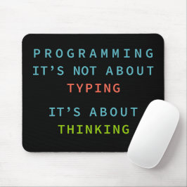 Mousepad Citação de Mentalidade de Programação para Codific