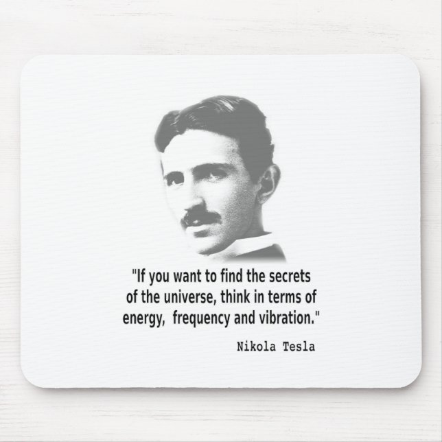 Mousepad Citação De Nikola Tesla (Frente)