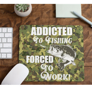 Mousepad Citação de Pesca Funny Bass