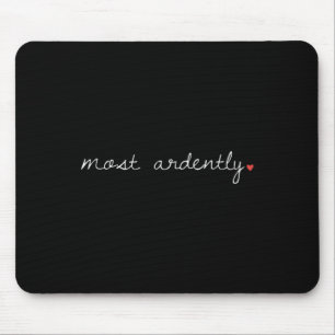 Mousepad Citação de Romance Cursiva e Cursiva Mais Ampla