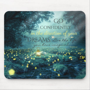 Mousepad Citação de Sonhos Inspiradores Impressionantes