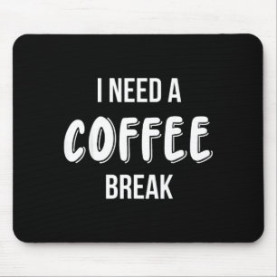 Mousepad Citação Divertida Café Mulheres Amante de Café