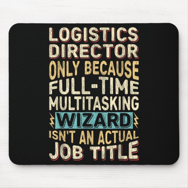 Mousepad Citação do Assistente de Multitarefa do Diretor Lo (Frente)