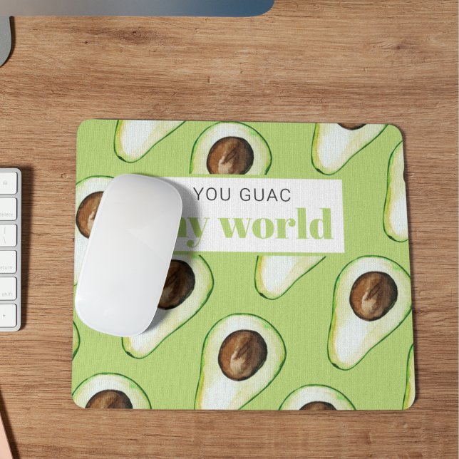 Mousepad Citação do Diário Verde Avocado Moderno (Criador carregado)