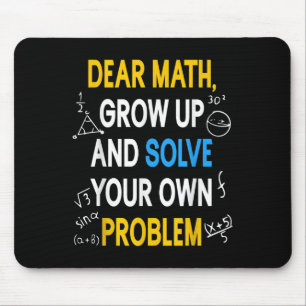 Mousepad Citação engraçada de matemática para meninas menin