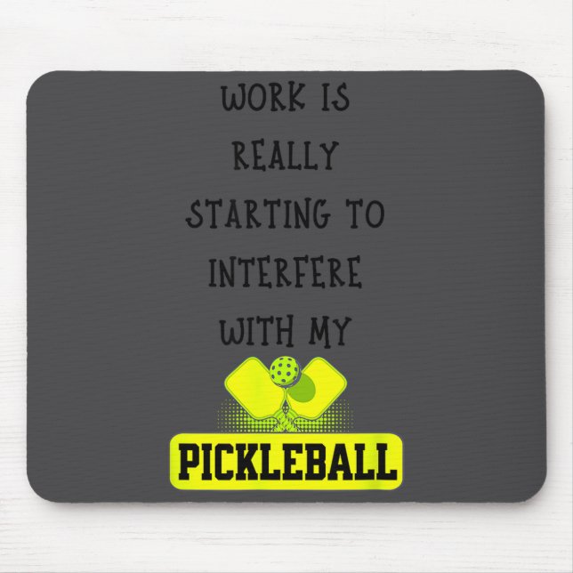 Mousepad Citação engraçada de trabalho de Ckleball Amante d (Frente)