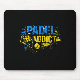 Mousepad Citação engraçada de viciado em padel 