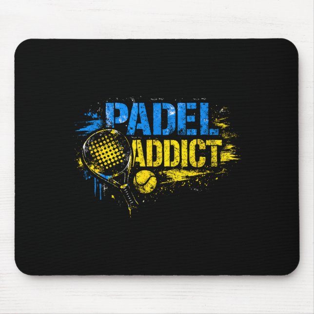 Mousepad Citação engraçada de viciado em padel  (Frente)