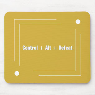 Mousepad Citação Engraçada Dourada Minimalista