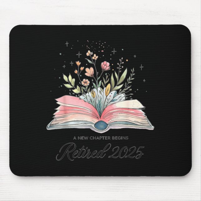 Mousepad Citação Engraçada Novo Capítulo Começa Aposentado  (Frente)