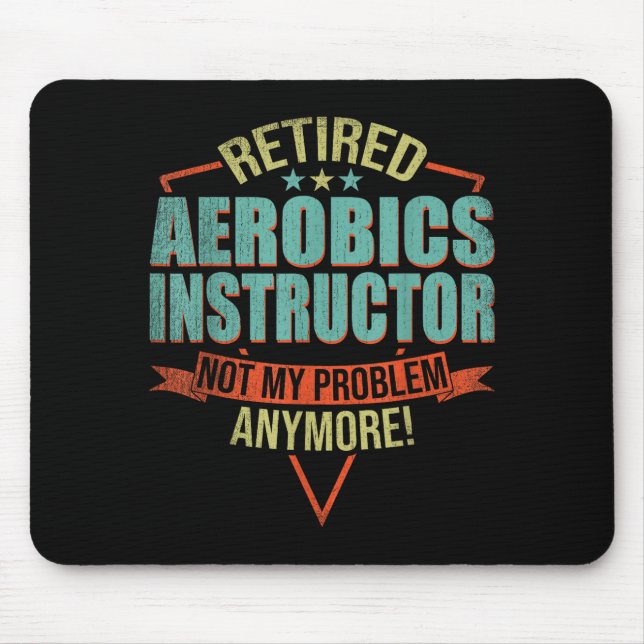 Mousepad Citação Engraçada Para Instrutor de Aeróbica Apose (Frente)