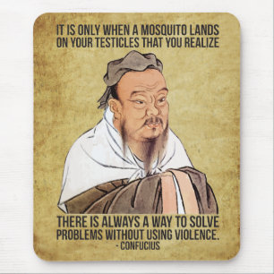 Mousepad Citação espiritual engraçada - Mosquito nos Testíc