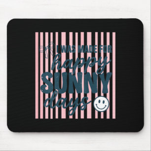 Mousepad Citação estética positiva feliz de verão para mulh