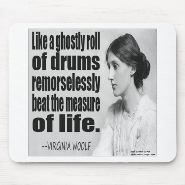 Mousepad Citação Fantasmagórica de Virginia Woolf (Frente)