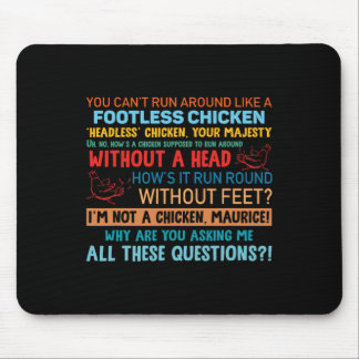 Mousepad Citação Frango Sem Pé Sem Cabeça Maurice Piada