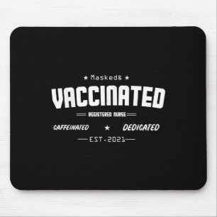Mousepad Citação Gráfica De Humor Engraçado Vacinada Regist