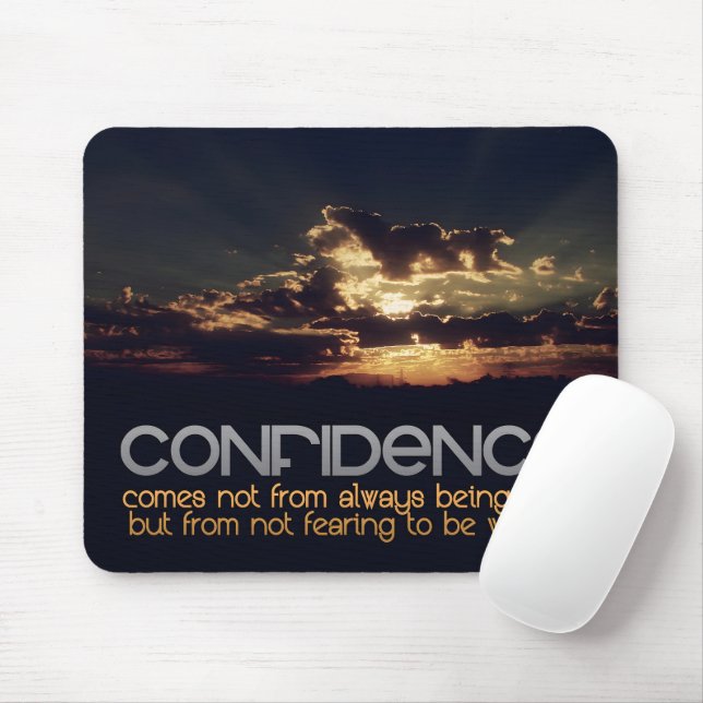 Mousepad Citação Inspiracional "Confiança" (Com mouse)