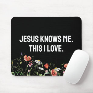 Mousepad Citação Inspiradora com Flores Selvagens