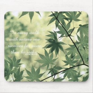Mousepad Citação Inspiradora da Natureza