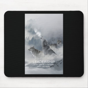 Mousepad citação inspiradora motivacional da liderança