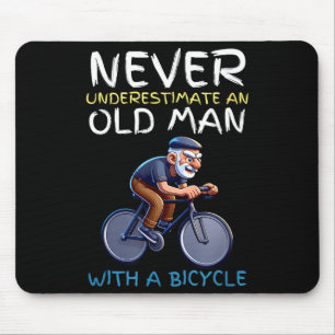 Mousepad Citação Motivacional de Bicicleta de Velho - Cicli