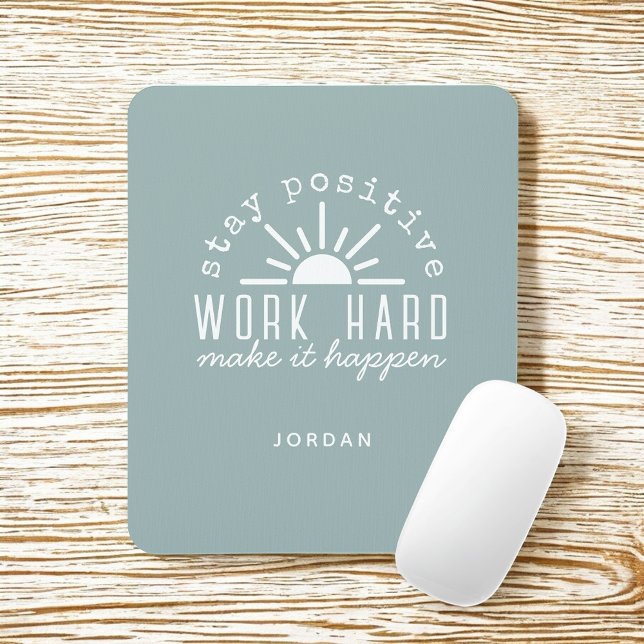 Mousepad Citação Motivacional Positiva com Qualquer Nome (Criador carregado)