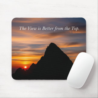Mousepad Citação Motivacional Silhueta Pico Inspiradora