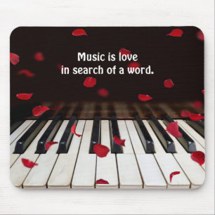 Mousepad Citação Musical em Chaves Piano