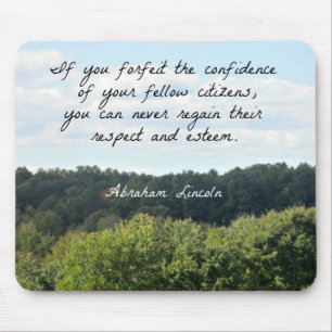 Mousepad Citação oportuna de Abraham Lincoln