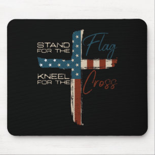Mousepad Citação Religiosa da Bandeira dos EUA 4 de Julho F