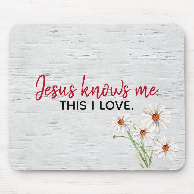 Mousepad Citação Religiosa Inspirativa No Pássaro Branco (Frente)