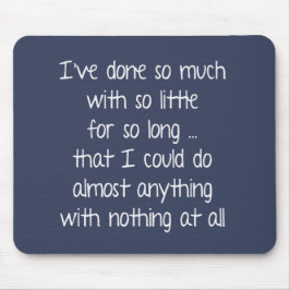 Mousepad Citação Sábica em Azul