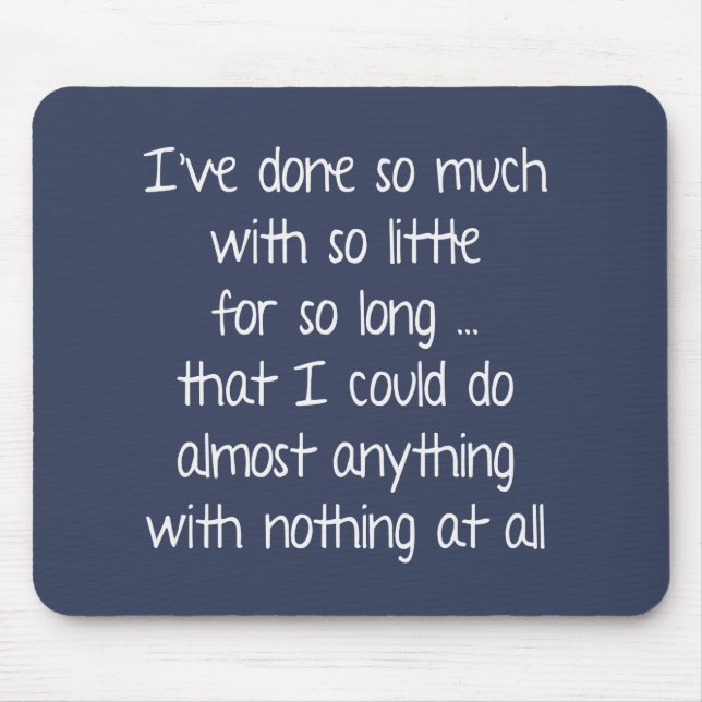 Mousepad Citação Sábica em Azul (Frente)